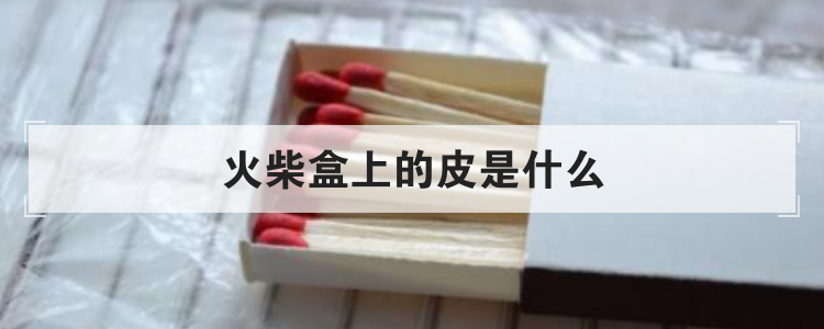 火柴盒上的皮是什么