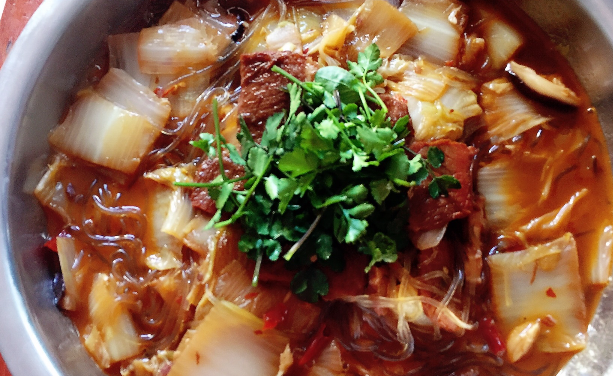 牛肉大白菜粉丝怎么做