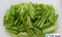 凉拌芹菜花生米的详细做法