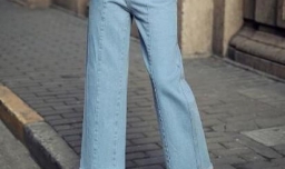 牛仔阔腿裤搭配什么鞋