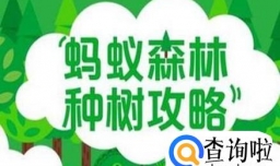 蚂蚁森林合种树攻略