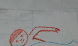 如何画游泳简笔画