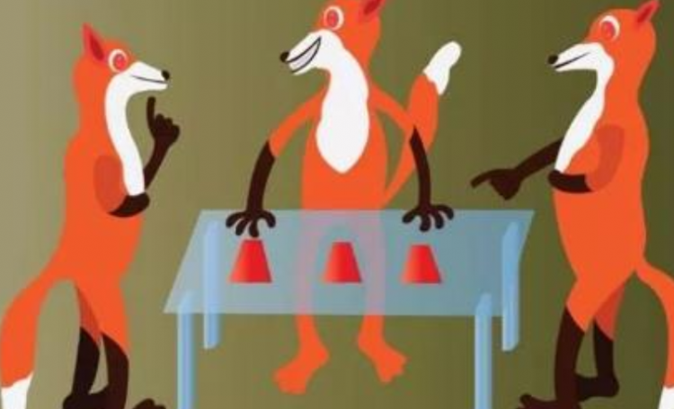 空手套白狼是什么意思