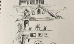如何绘制欧式建筑速写？