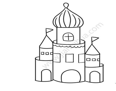 城堡简笔画