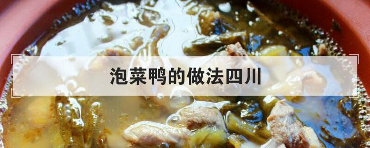 泡菜鸭的做法四川