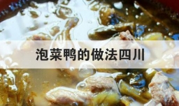 泡菜鸭的做法四川