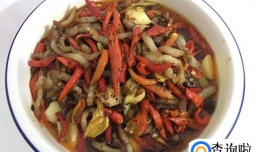 大葱红椒炒五花肉