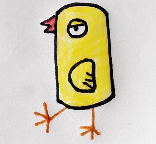 小鸡简笔画