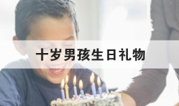十岁男孩生日礼物