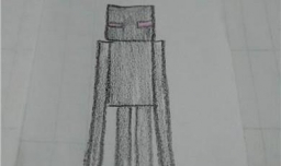 简笔画我的世界里面的末影人怎么画