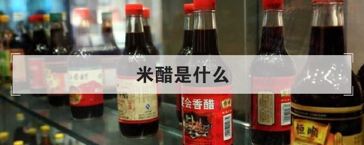 米醋是什么