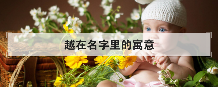 越在名字里的寓意