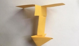 如何用纸做可以飞上天的竹蜻蜓