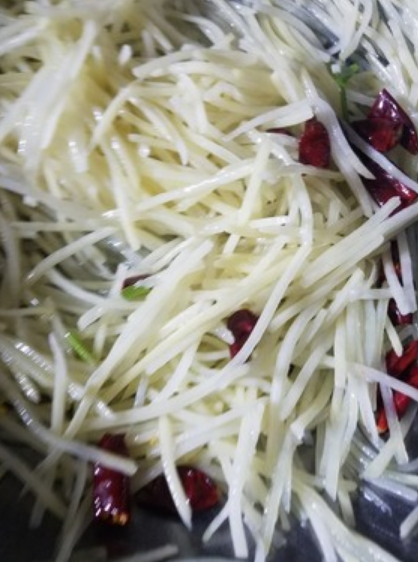 土豆丝的做法