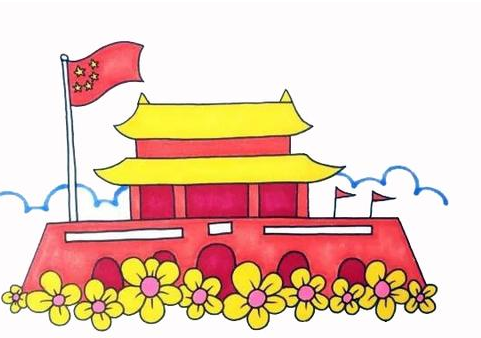天安门简笔画