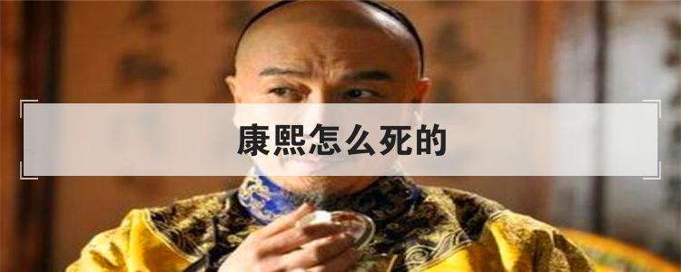 康熙怎么死的