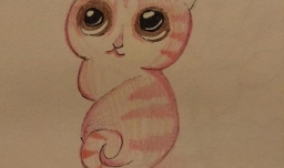 彩铅小狐狸怎么画的