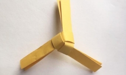 手工折纸之如何折童年竹蜻蜓