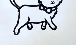 儿童简笔画小猫咪怎么画？