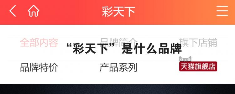 “彩天下”是什么品牌