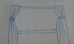 如何画窗帘简笔画