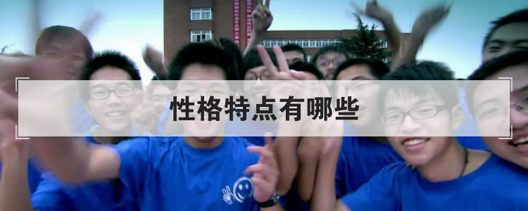 性格特点有哪些