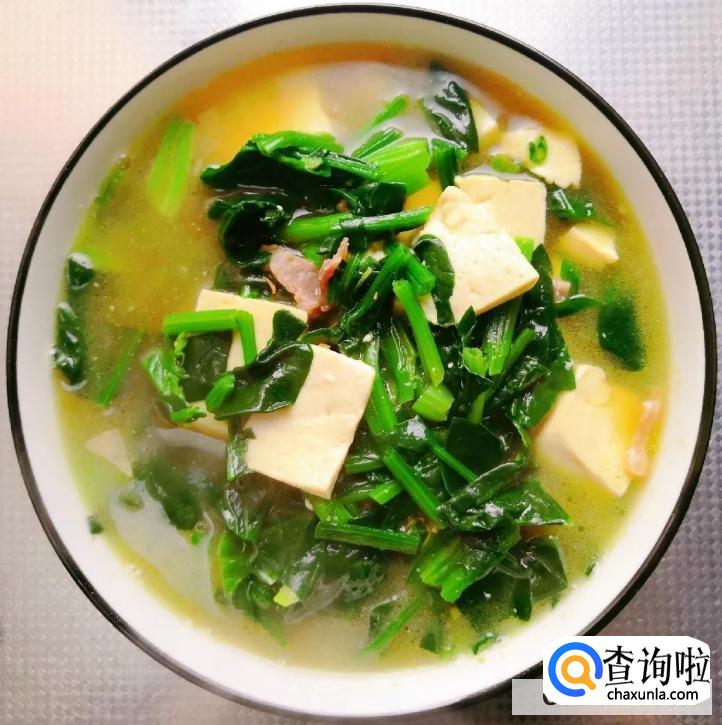 菠菜豆腐汤br