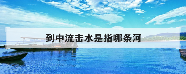 到中流击水是指哪条河