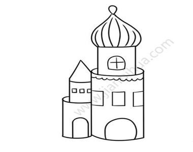 城堡简笔画
