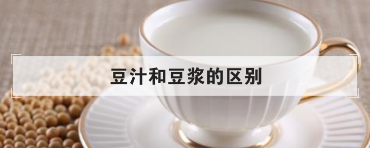 豆汁和豆浆的区别