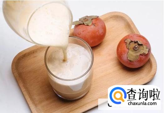 喝奶多久后能吃柿子