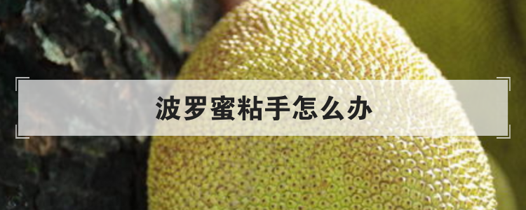 波罗蜜粘手怎么办