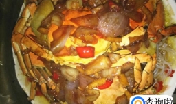 螃蟹蒸粉丝的做法