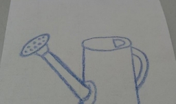 怎么画浇花水壶、喷水壶的简笔画