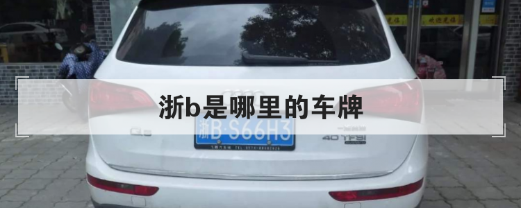 浙b是哪里的车牌