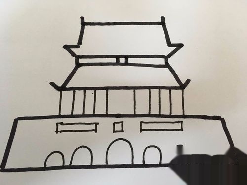 北京天安简笔画