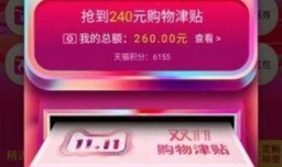 双11购物津贴如何使用？