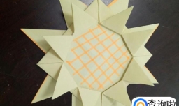 【手工DIY折纸向日葵】怎样用纸折向日葵