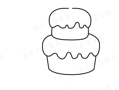 生日蛋糕简笔画