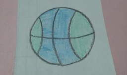 简笔画篮球的画法