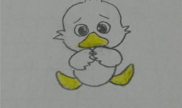 儿童简笔画丑小鸭的画法