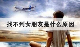 找不到女朋友是什么原因