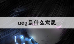 acg是什么意思
