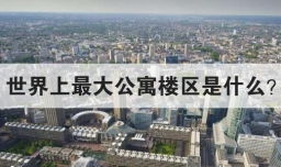 世界上最大公寓楼区是什么