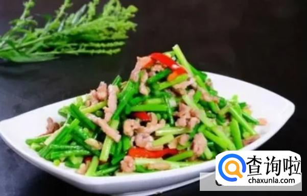 蒜苔炒肉的做法br
