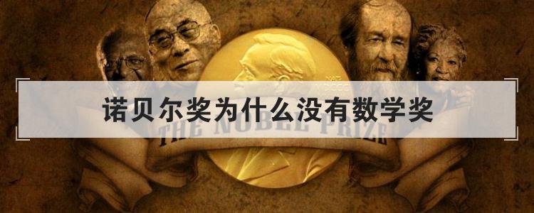 诺贝尔奖为什么没有数学奖