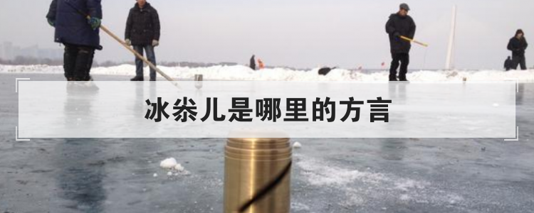 冰尜儿是哪里的方言