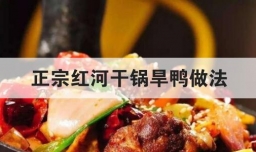 正宗红河干锅旱鸭做法