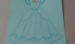 简笔画公主晚礼服怎么画